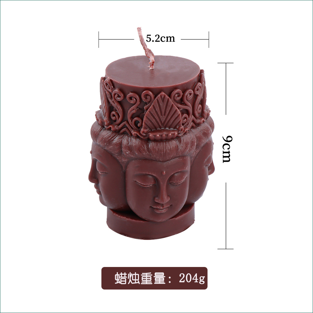 四面佛像柱蜡烛-规格