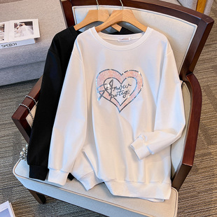 200/350kg large super plus size 300kg loose autumn sweater bust/150/160/170-6017