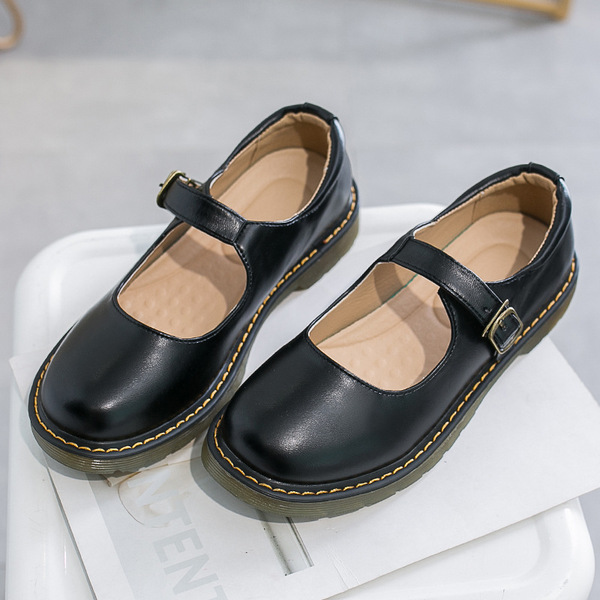 Fashionable Japanese retro shoes low-cut flat