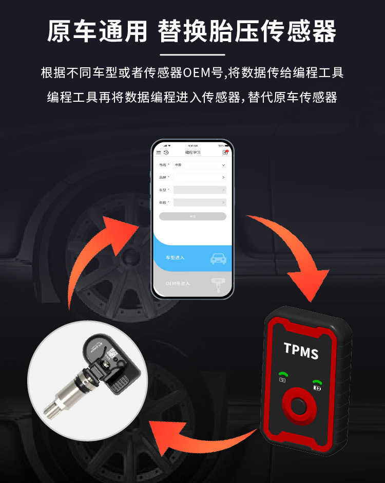 anbeili Tire Pressure Matching Instrument Universal Sensor Activation Matching Reset Instrument Universal Programming Instrument