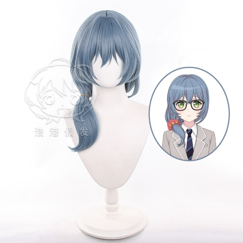 BanG Dream! Asahi Liuhua cos Wig Long Scalp Top 60CM in stock