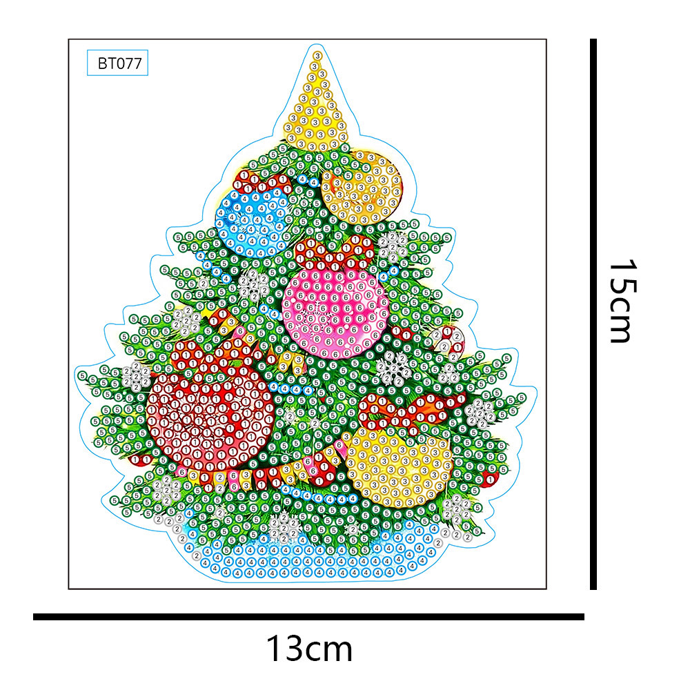 Kerst Kerstman Sneeuwpop Diamant Schilderij Willekeurige Stickers DIY Stickers Kinderen Handgemaakte Stickers 5d Kristal Vormige Diamant_voghion.com