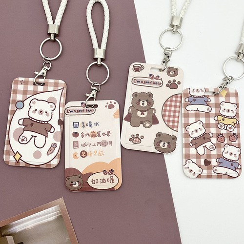 Access control card holder, badge, bus, subway, kindergarten, access control, ID card holder, cartoon lanyard, student meal card holder, wholesale