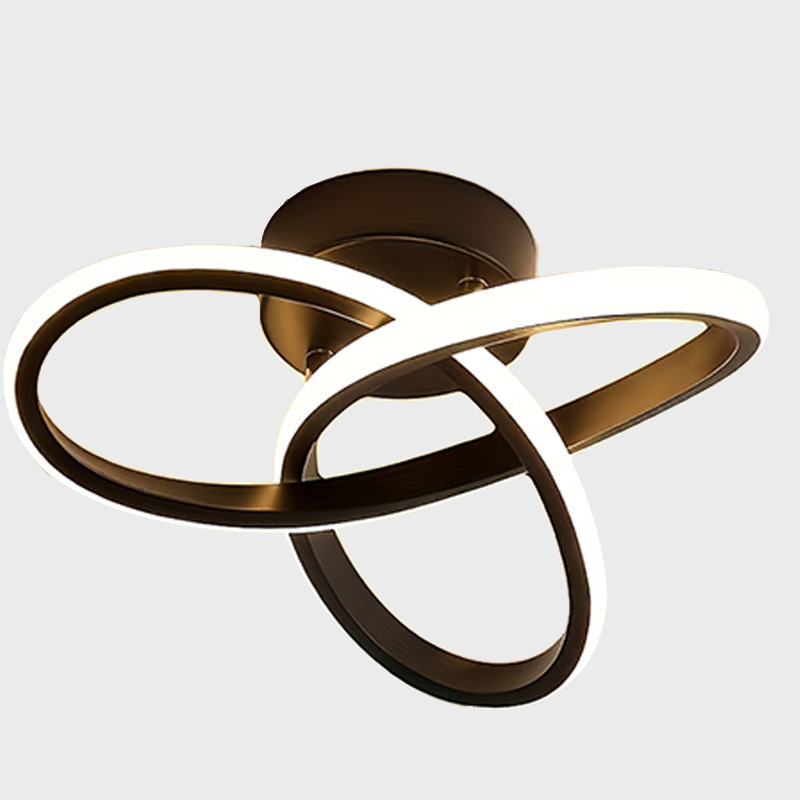 Nórdico transfronterizo moderno simple lámpara de techo personalidad creativa pasillo lámpara decorativa pasillo de entrada lámpara de techo tela