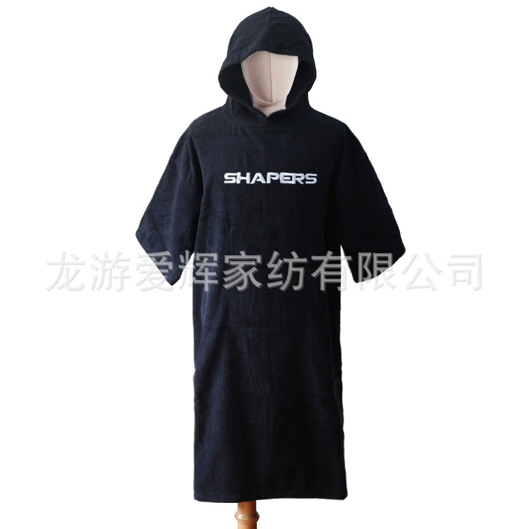 Заводская доставка хлопчатобумажных полотенец накидка для серфинга пляжный плащ халат пляжный плащ