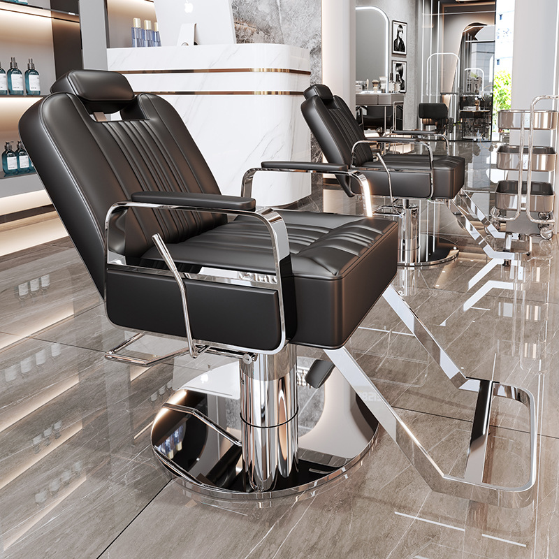 La peluquería de alta gama puede bajar la silla de peluquería, la silla de corte de pelo de teñido en caliente giratorio de elevación especial para la peluquería de alto perfil, simple image 22