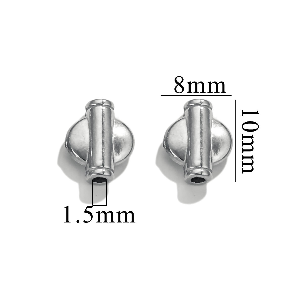 Cuentas de acero inoxidable búho elefante cabeza de buda diamante de fantasía cuentas de separación de nube de espalda DIY accesorios de joyería de cuentas al por mayor