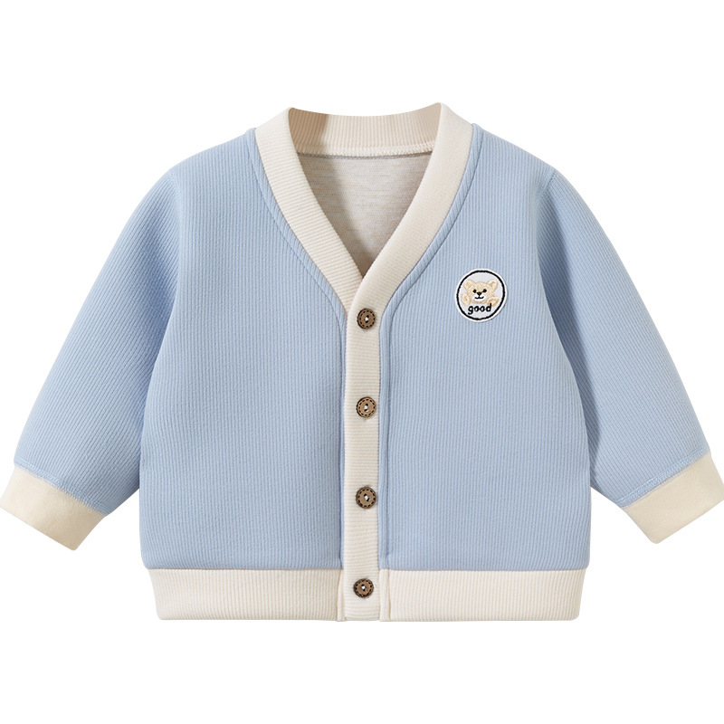 Ropa de abrigo para bebés para primavera, otoño e invierno, ropa de abrigo cálida para bebés, cárdigan para niños y niñas de un año, ropa para niños pequeños, ropa de invierno para niños