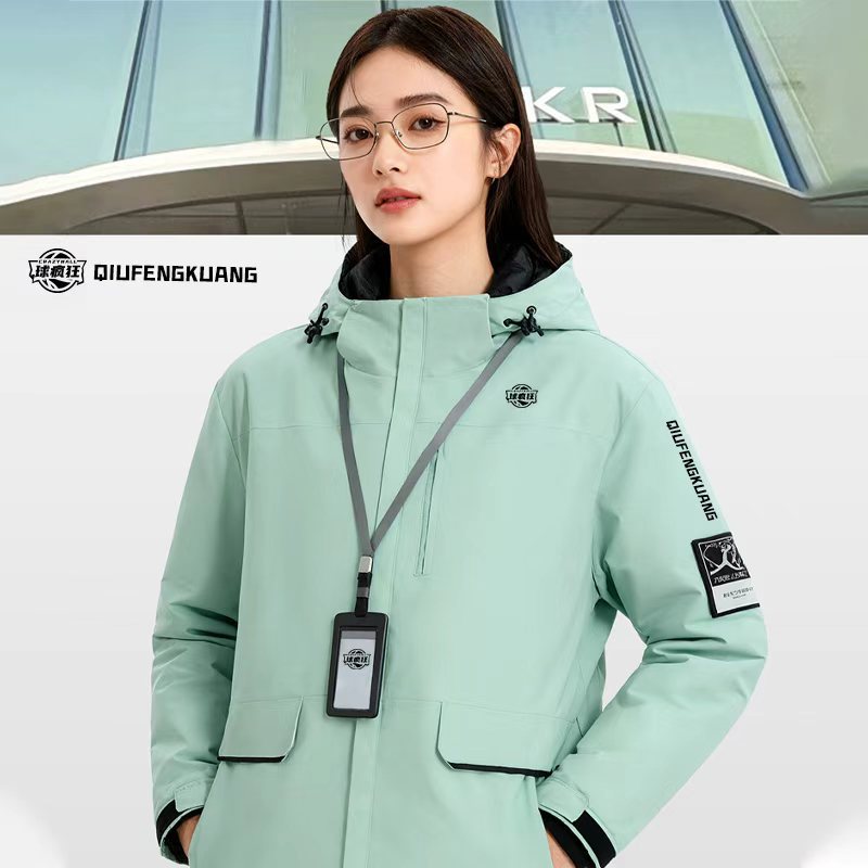 Autumn and Winter down Cotton One-Piece Fleece Jacket Printed Work Clothes Printed with Logo Corporate Group Employee Clothing 4S Store Sales