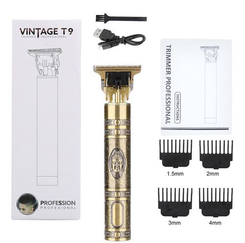 Cross-border T9 Buddha head dragon and phoenix hair clipper electric hair clipper for shaving oil head electric hair clipper for shaving head retro engraving