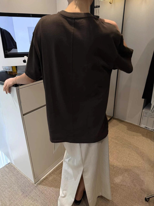 广州十三行HUMSMR秋上新舒适十足简约百搭圆领纯色T恤G0108|undefined