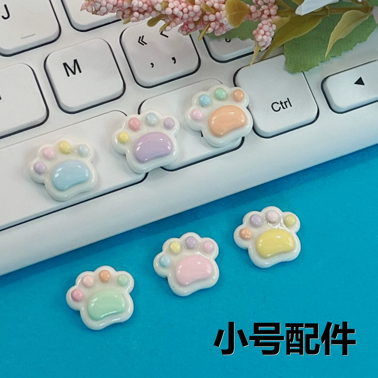 Маленький размер яркий цвет собака коготь медведь лапа кошачий коготь аксессуары из смолы мультфильм Милая нашивка веревка для волос заколка для волос аксессуары