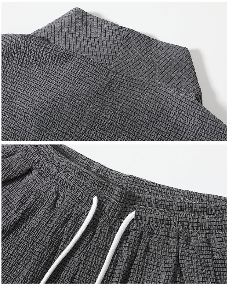 Men's Chinese Style Ice Silk Tang Suit Short Sleeve T-Shirt Retro Hanfu Zen Layman Tea Outfit Black Gray Khaki Spring Summer Autumn Casual_viptrois.com
