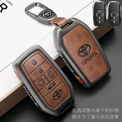 Car key bag, Vezel, Fortuner, Land Cruiser, Corolla - a2-arc-buckle-black-brown