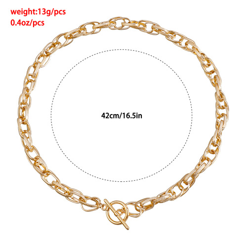 Eurasian Accessory Cool Style 0-Character Chain-Hole Simple Women's Hip-Hop OT Pendant Minority Necklace
