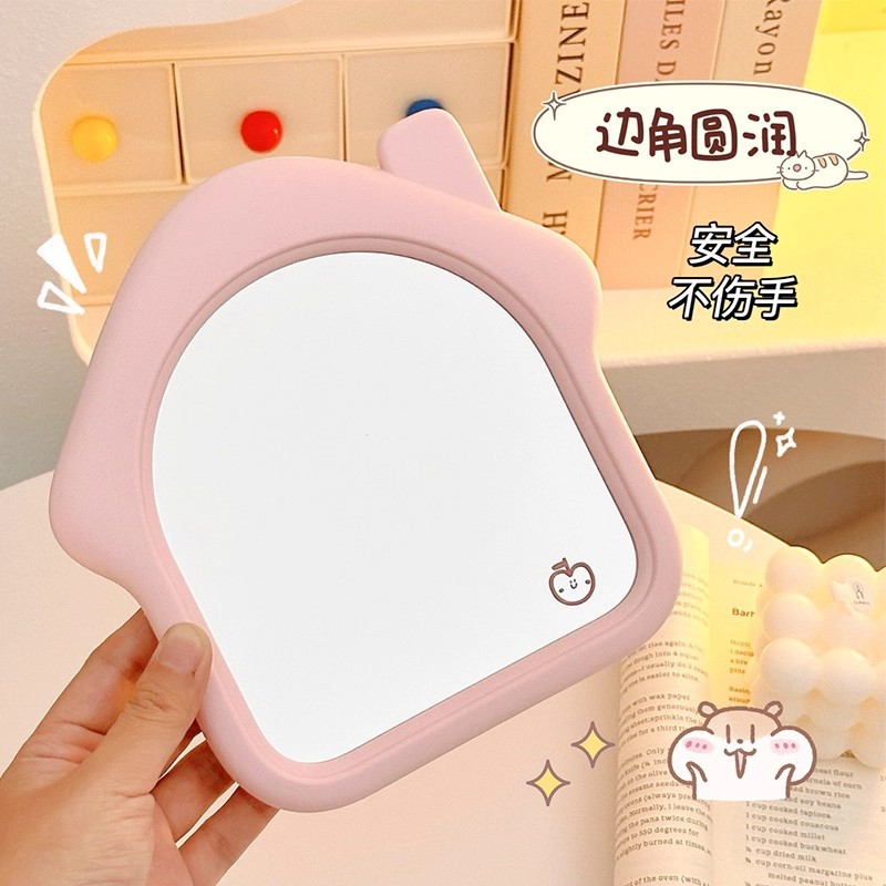 Espejo de maquillaje de contraste encantador escritorio de escritorio pequeña casa princesa espejo de dormitorio de estudiantes de maquillaje espejo de niña