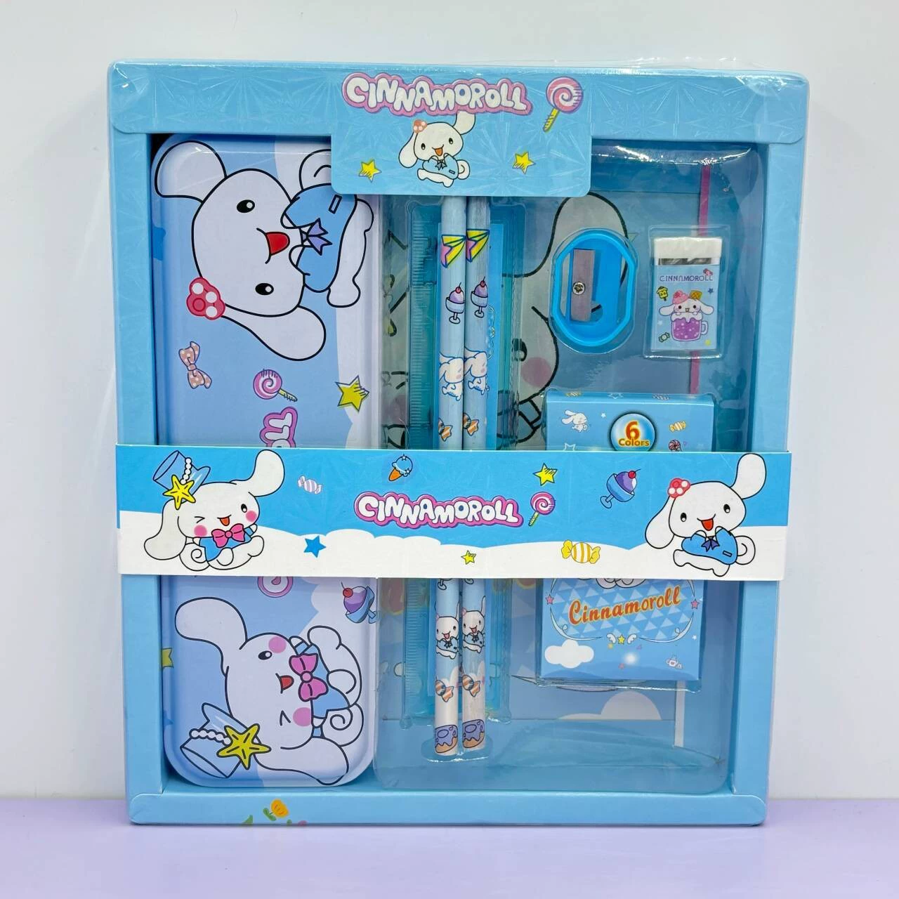 Stationery for students, set, pencil case, crayons for kindergarten