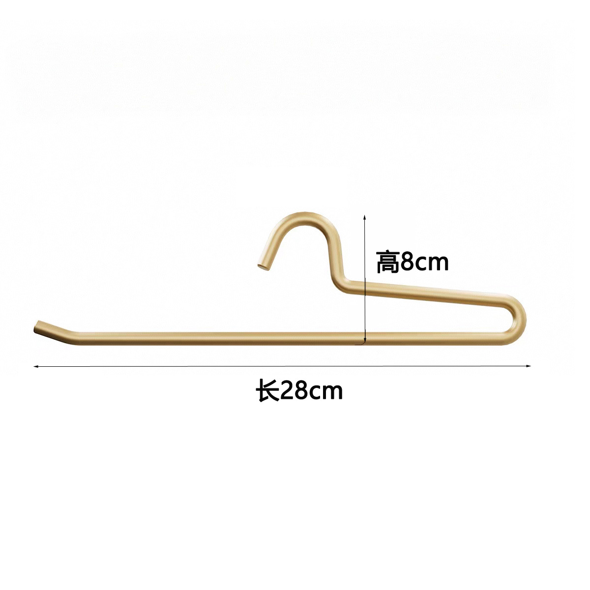 Percha de aluminio no impresa pantalones de secado de metal pantalones de rack clip percha de aleación de aluminio sin costura ropa gruesa antideslizante soporte ventas directas de fábrica