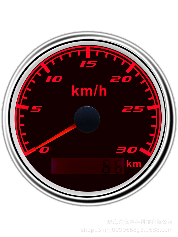 Gps Speedometer 30Km Gps Speedometer 12/24V Universal Engineering Vehicle Pulse Gps Odometer Speedometer