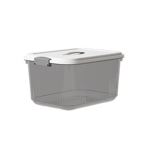 Transparent storage box organizer plastic box covered portable storage box large and small clothing storage box organizer