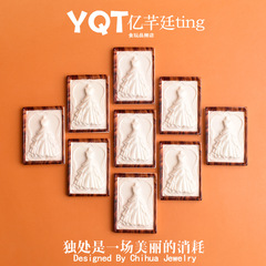 YQT仿真婚纱画框迷你相框Diy奶油胶微缩场景装饰摆件