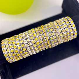 跨境弹力手链模块 创意小黄鸭单个模块DIY项链暖色系饰品配件批发