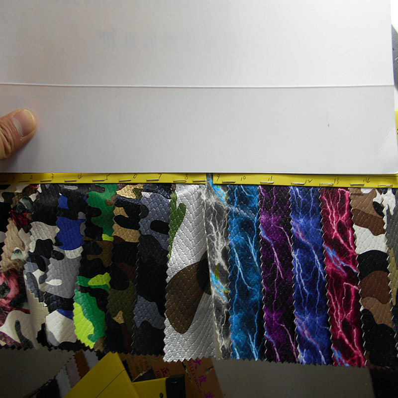 服装革 羊纹压纹蛇纹PU皮革 印花蛇纹 闪电纹 迷彩人造革PU革面料