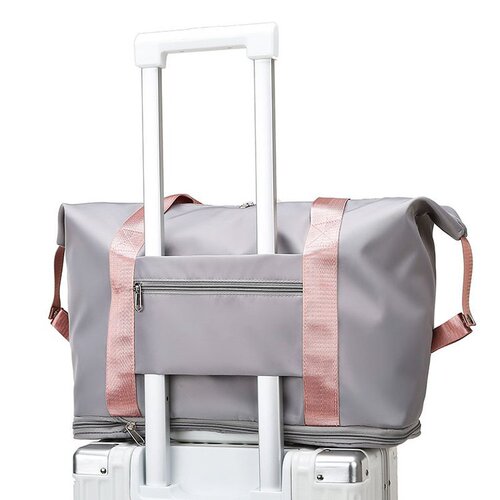 Internet celebrity sports fitness bag dry and wet separation travel bag foldable bag portable boarding bag outdoor luggage storage bag