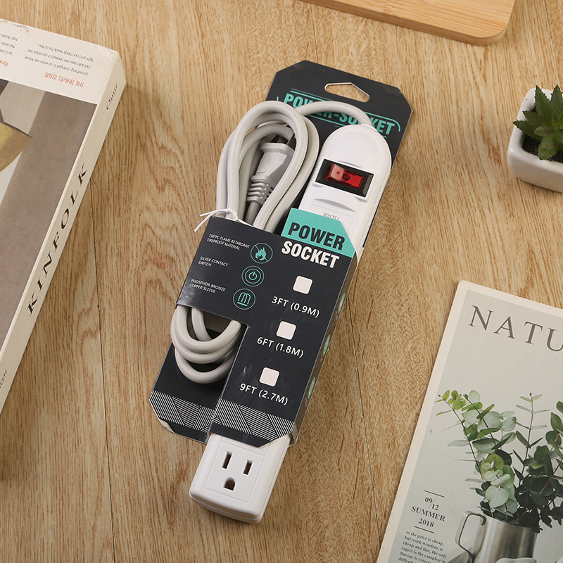 2USB + 1Type-c placa de conexión estándar de América del Sur con interruptor de cabezal de agitación de caja blanca