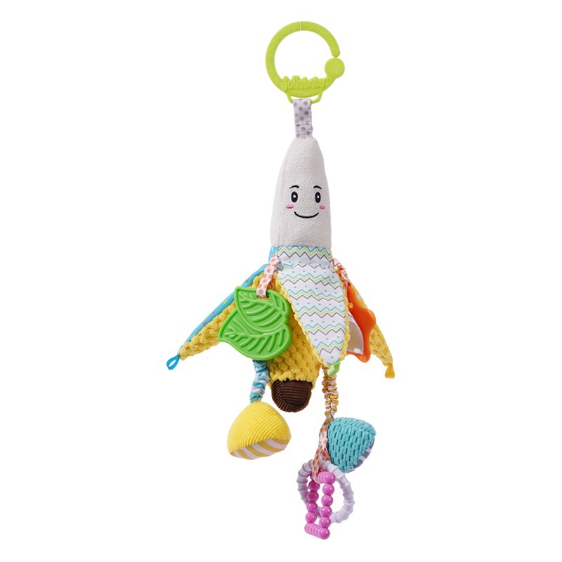 Jollybaby bebé cama colgando juguetes recién nacido plátano felpa muñeca 0-1 años de edad cochecito de bebé educativo colgante