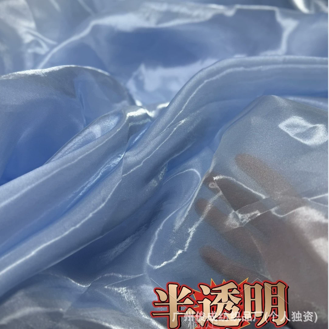 Smooth wedding dress and Hanfu jacket fabric by Juncheng Textile - Black, Deep Blue, Watermelon Red