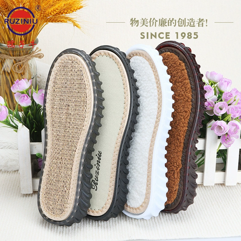 Xunzi Niu новый ручной вязание крючком полуфабрикаты мягкая подошва противоскользящая и износостойкая подошва из ПВХ