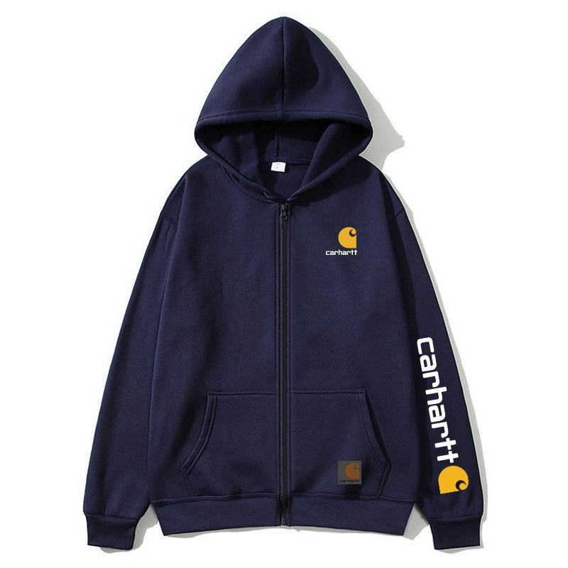 Cross-Border Best-Selling Carhartt Printed Zipper Sweatshirt Trendy Men and Women Couple Autumn and Winter Jacket Hooded Cardigan Sweatshirt Cross-Border Best-Selling Carhartt Printed Zipper Sweatshirt Trendy Men and Women Couple Autumn and Winter Jacket Hooded Cardigan Sweatshirt