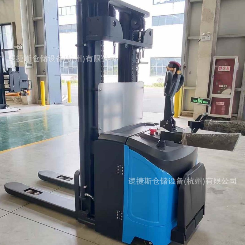 全电动托盘堆垛车站驾式1吨1.5吨2吨液压升降堆垛车堆高机叉车