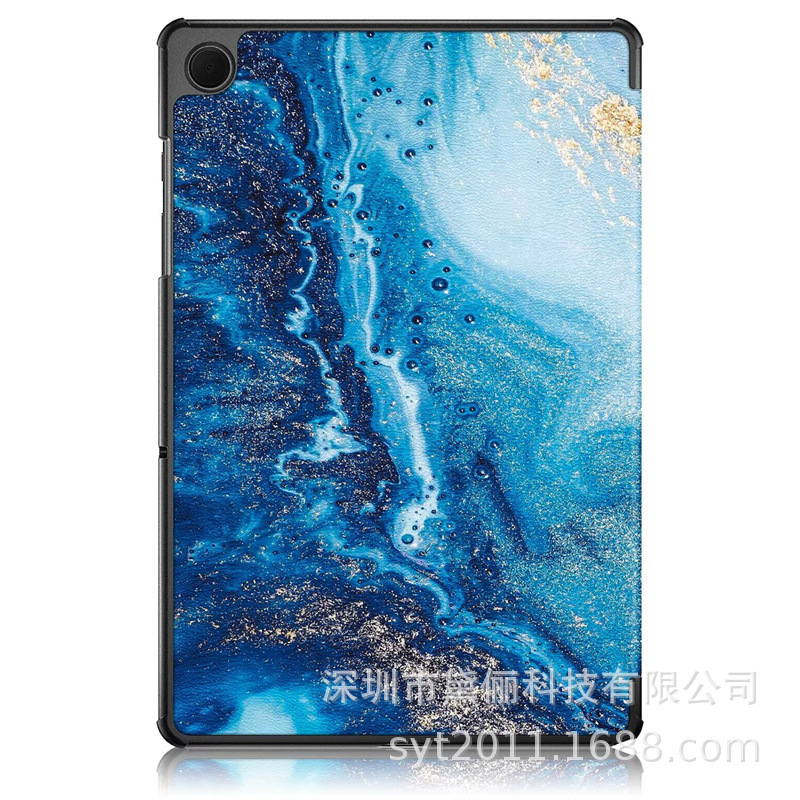 适用新款三星Tab A11平板保护壳A11 plus三折彩绘保护套硬壳2025|undefined