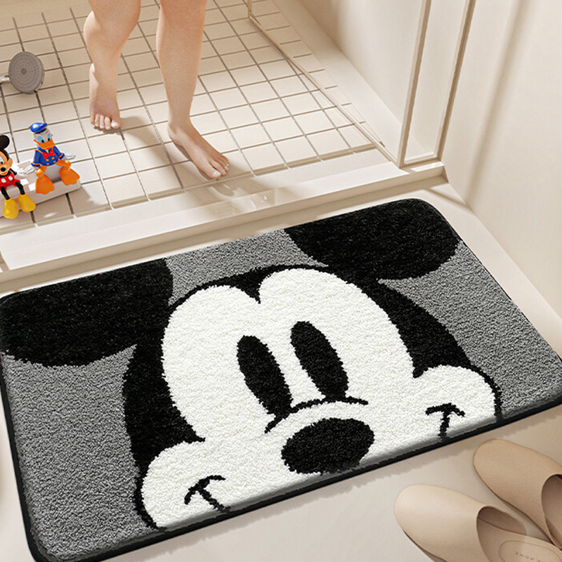漫画模造カシミアドアマット、バスルームトイレ吸水性と汚れにくいフットマット、バスルームドアマット、クロスボーダーラベル可能|undefined