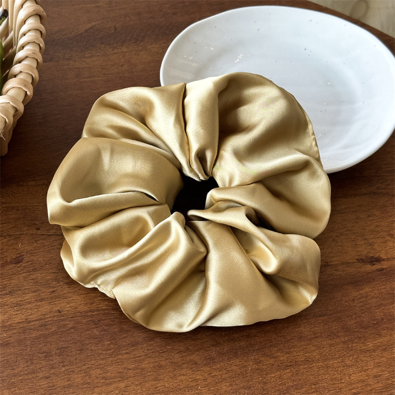 29g Weight Hair Tie Hair Accessories Type 1 Piece Quantity Casual, Holiday, Street Occasion satin Material Solid Color Pattern All Seasons Season Women's Gender Elegant, Lady, Advanced Sense Style Elegant Lady Advanced Sense Women's Solid Color Satin Hair Tie 14