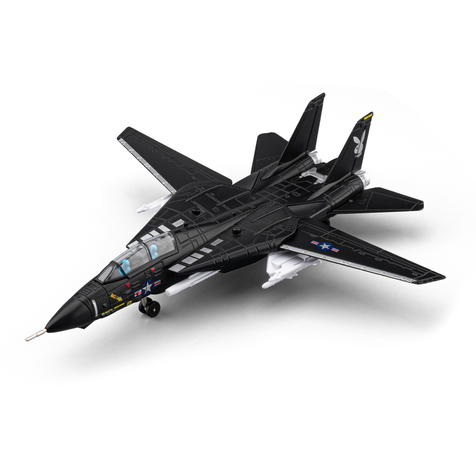1: 72 F - 14 Cat Fighter aleación modelo de aviación acústica y óptica de sonido mostrador adornos juguetes regalo para niños