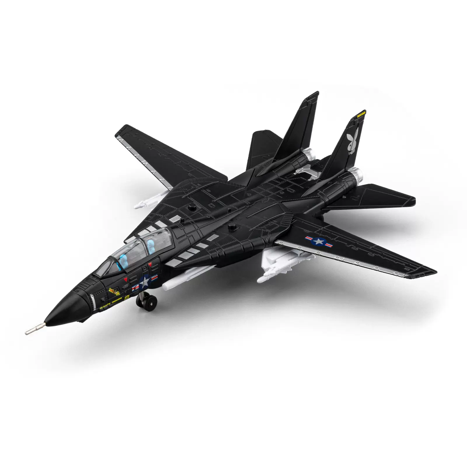 1:72F-14雄猫战斗机合金航空模型声光音效柜台摆件男孩玩具礼物