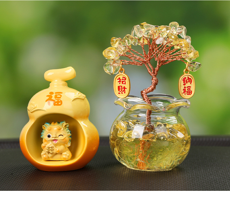 Pixiu Car Ornament Creative Car Decoration Ornament Car Accessories Dashboard Combination Decoration Set