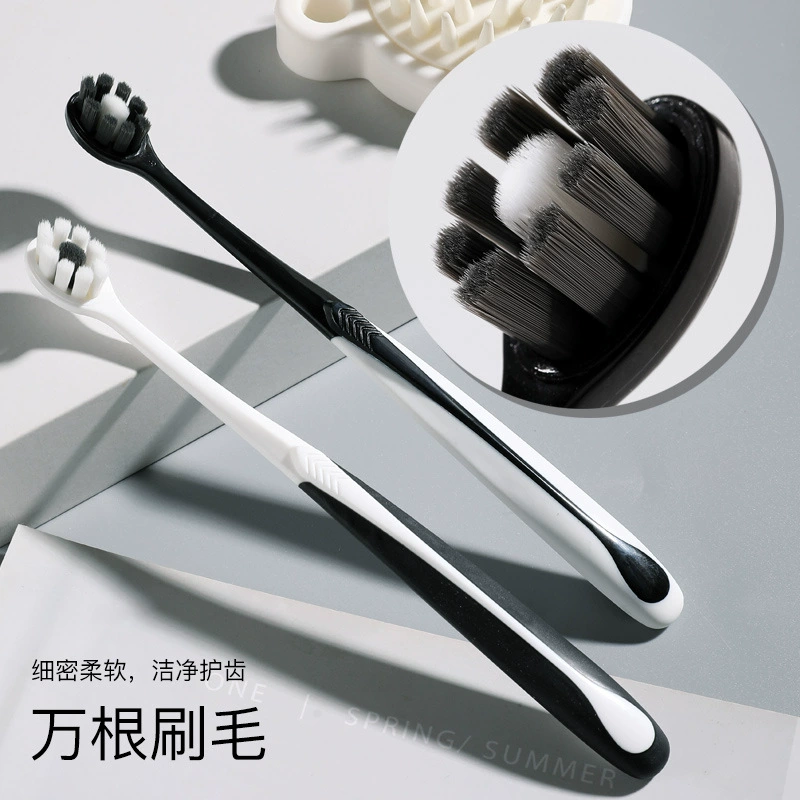 Пробойник шелковая зубная щетка семейная ультра-мягкая ультра-тонкая для взрослых Маленькие лепестки пара беременных женщин Мягкая зубная щетка защита десен зубная щетка десен