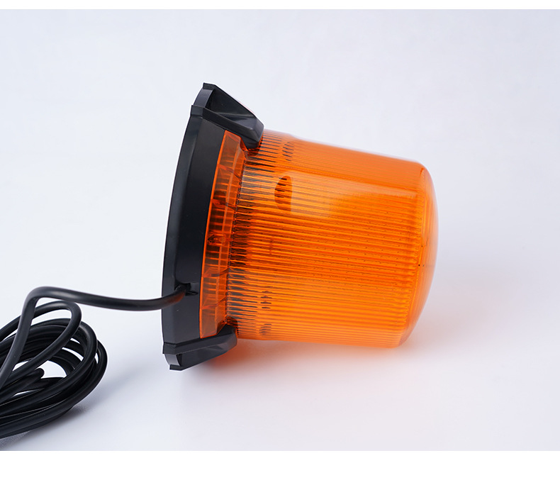 Forklift Led Emergency Warning Light Flashing Work Light School Bus Traffic Safety Round Light with Car Charging Magnetic Installation