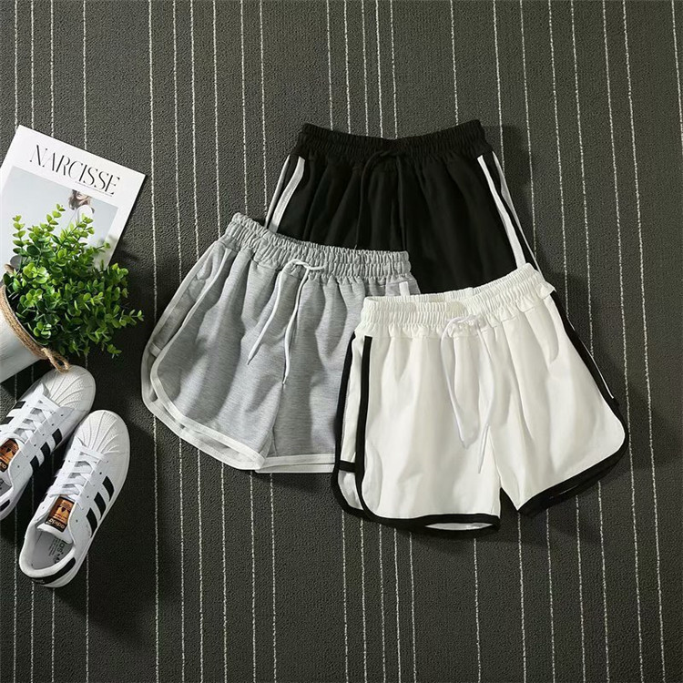 2023 summer women's sports shorts youth comfortable simple yoga three pants candy color couple super shorts