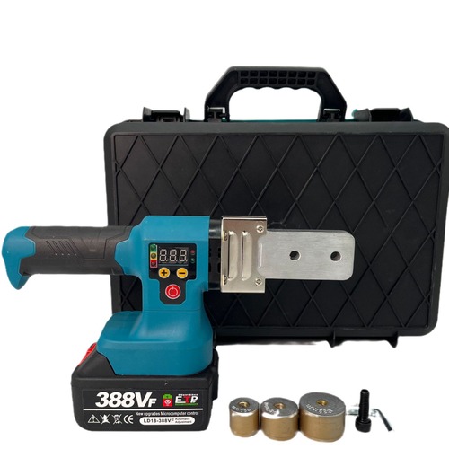 Manufacturer of lithium electric hot melter wireless rechargeable water pipe digital display temperature adjustment welding pipe welding machine for plumbers and electricians