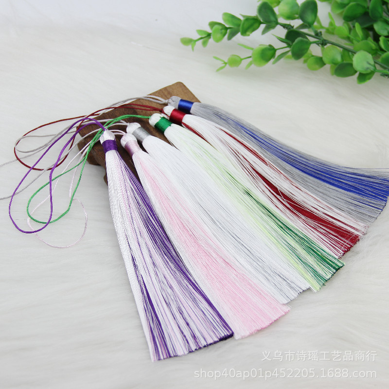 New Two-color Sandwich 16cm Tassel Pendant Retro National Fashion Hanfu Cheongsam Accessories Sachelet Bookmark Musical Instrument Spike New Two-color Sandwich 16cm Tassel Pendant Retro National Fashion Hanfu Cheongsam Accessories Sachelet Bookmark Musical Instrument Spike