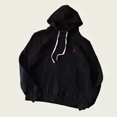 High Quality Classic Solid Color Embroidered Pony Logo Hooded Sweatshirt Pullover Cotton Hoodie