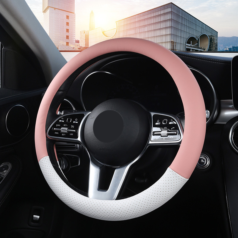 个性女士汽车方向盘套马卡龙色适用于五菱宏光mini欧拉黑猫白猫