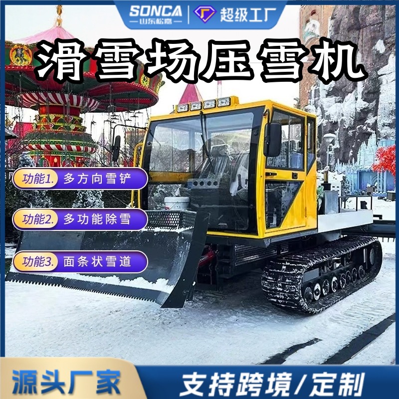 Roller de nieve de pista tipo parque de atracciones todo terreno Roller de nieve de pista hidráulica escénica dispositivo de rodadura de nieve de parque de esquí