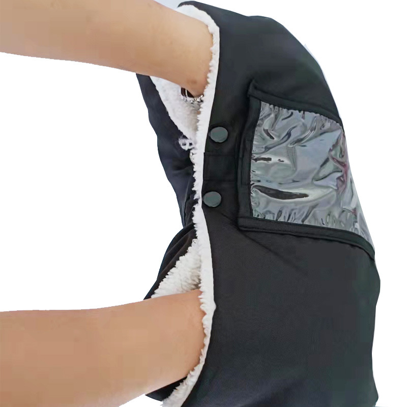 [Ventas directas de fábrica] cochecito de bebé engrosado guantes calientes a prueba de viento y a prueba de frío guantes forrados de lana guantes cochecito de bebé