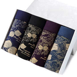 纯棉男士内裤男士平角四角裤肥佬大码平角内裤男中国风